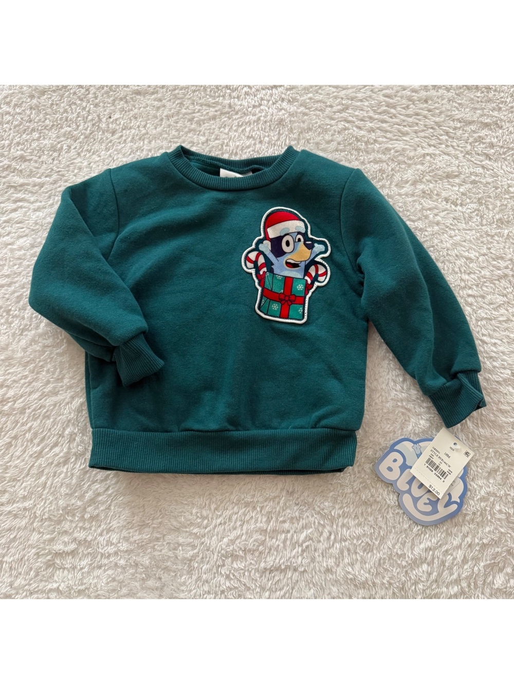 18m Bluey Christmas Wishlist Sweatshirt NWT